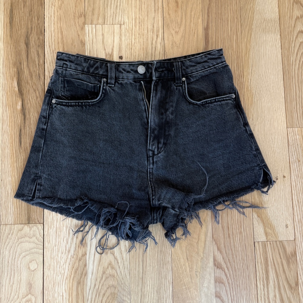 Zara Black Jean Shorts